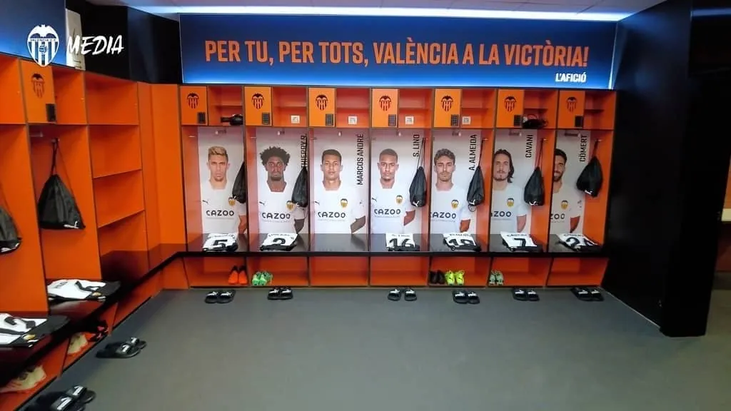 Vestuario de Mestalla